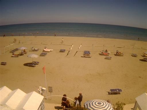 webcam sur la plage vers la mer